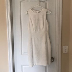 White formal midi dress